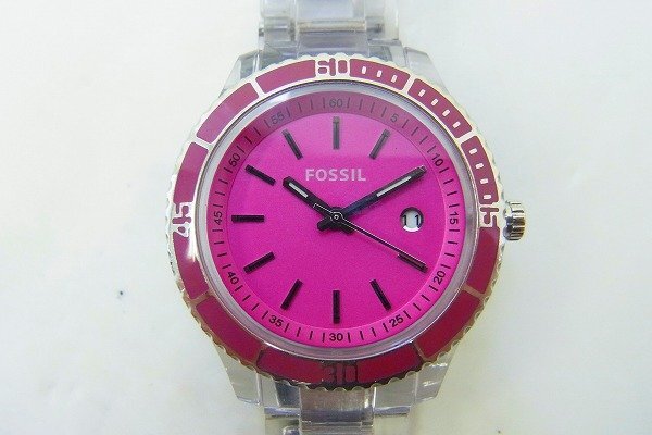 C199-N51-89◎ FOSSIL フォッシル レディース クォーツ 腕時計 現状品③ 渋谷 ◎