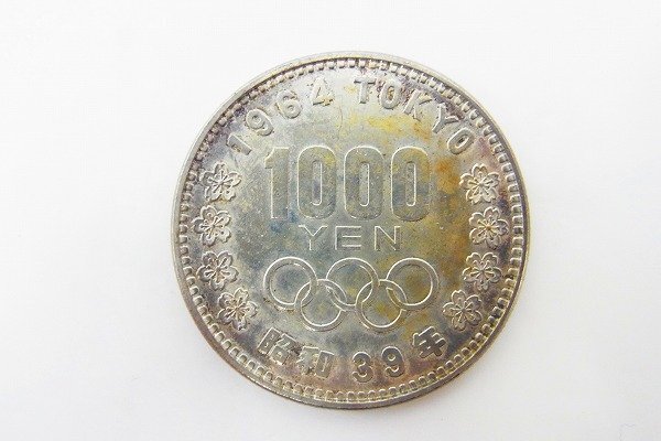 C166-X18-647◎ 1964年 東京オリンピック 1000円 銀貨 硬貨 現状品③ 渋谷 ◎