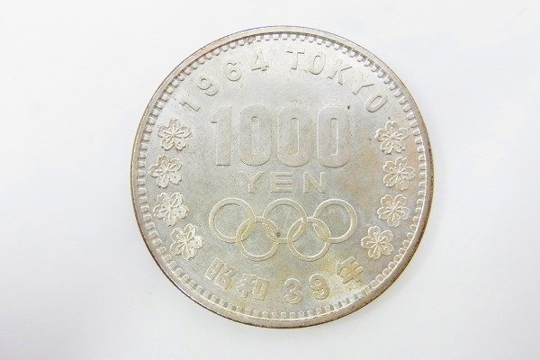 C171-N35-6839◎ 1964年 東京オリンピック 1000円 銀貨 硬貨 現状品③ 渋谷 ◎