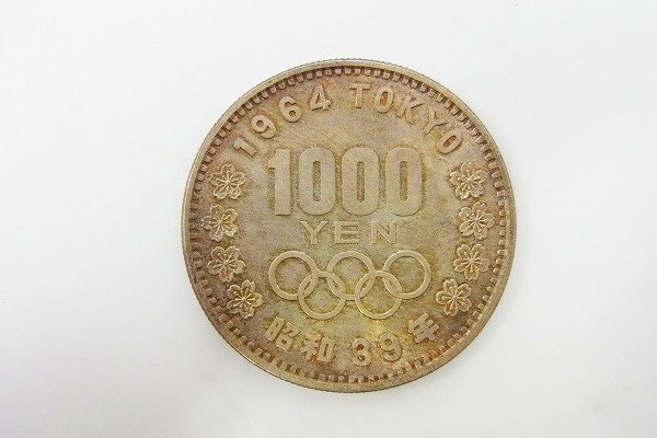 C167-N44-1324◎ 1964年 東京オリンピック 1000円 銀貨 硬貨 現状品③ 渋谷 ◎