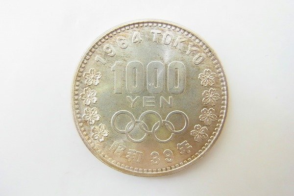C165-N49-370◎ 1964年 東京オリンピック 1000円 銀貨 硬貨 現状品③ 渋谷 ◎