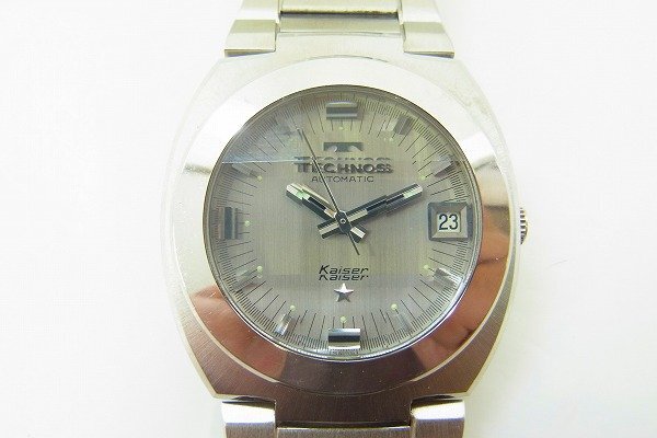 C146-J41-1376◎ TECHNOS テクノス メンズ 自動巻き 腕時計 現状品③ 渋谷 ◎