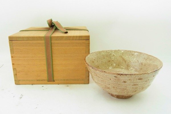 C107-J41-1383 吉賀 大眉 茶碗 共箱 現状品③ 渋谷