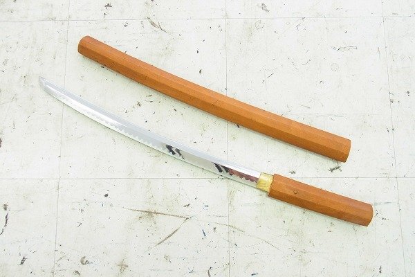 C065-J41-1387 日本刀 模造刀 脇差 全長約47cm 刃長約65cm 現状品③＠ 渋谷