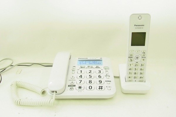 C094-J39-1368 PANASONIC パナソニック VE-GD27-W / KX-FKD405-W 電話機 通電確認済み 現状品③ 渋谷