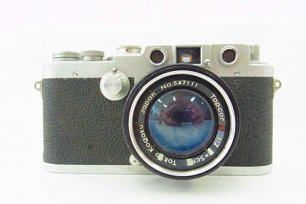 C091-J43C-88 LEOTAX レオタックス / TOPCOR-S 1:2 f=5cm フィルムカメラ 現状品③ 渋谷