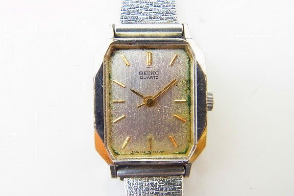 C026-X18-80◎ SEIKO セイコー 1421-582A レディース クォーツ 腕時計 ガラス無し ジャンク 現状品③ 渋谷 ◎