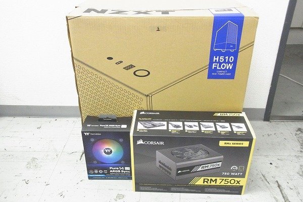 W1564‐J42‐585【引取限定】 NZXT H510 Flow PCケース 等 まとめ 現状品＠ 渋谷