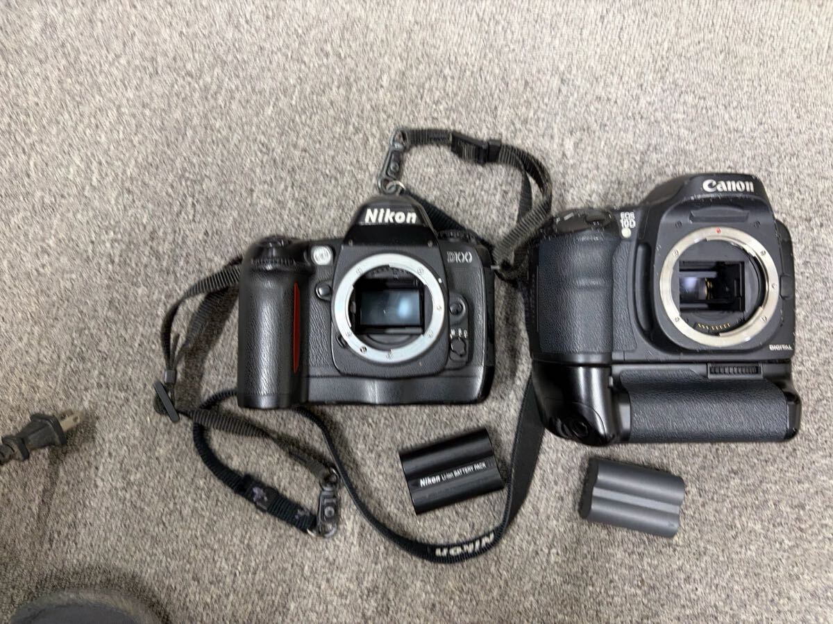 Nikon D100 Canon EOS 10D デジタル一眼レフカメラ 2台セット