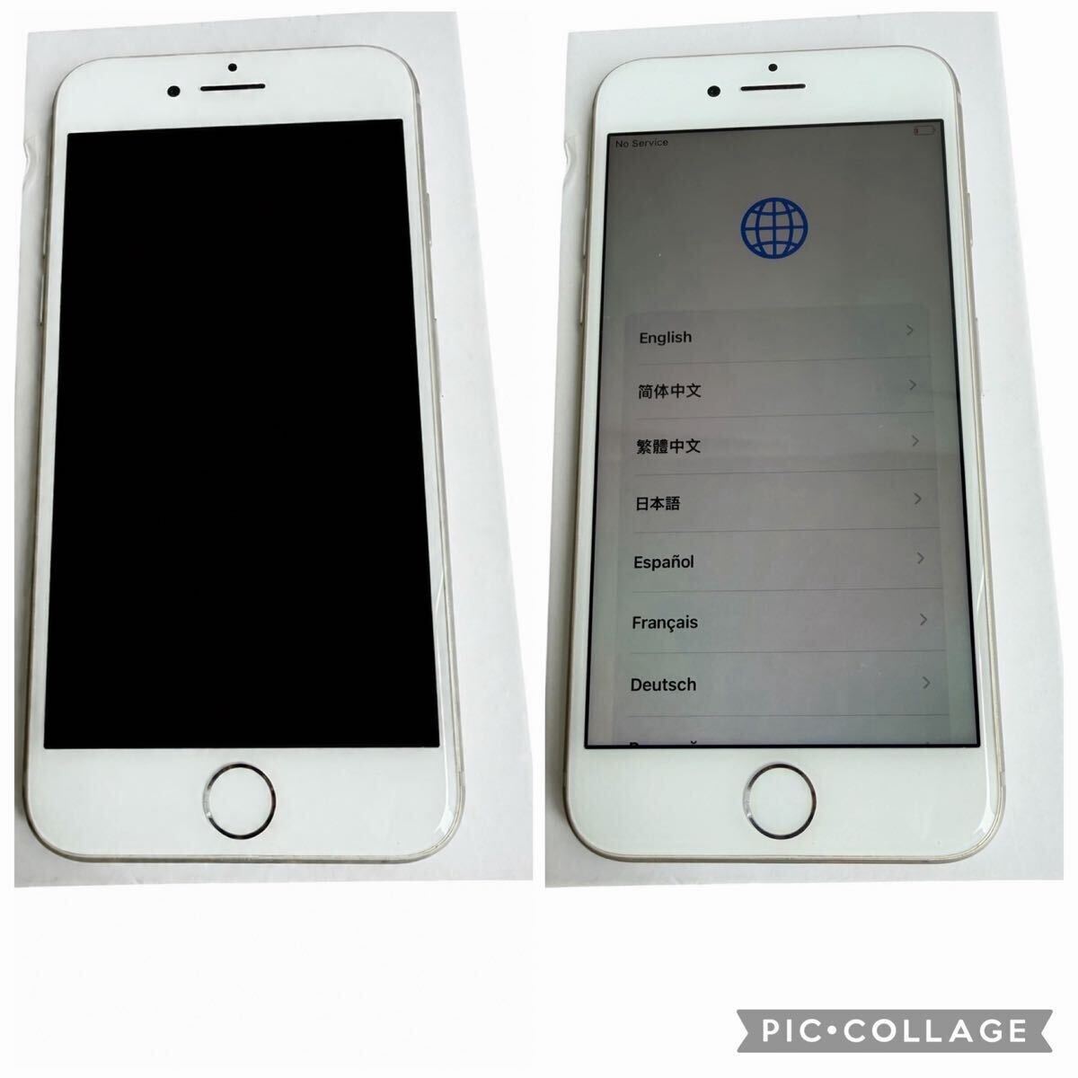 【中古】iPhone 8 64GB シルバー docomo SIMロックあり ネットワーク利用制限○ 初期化済み バッテリー 77％本体のみ 現状品 #N