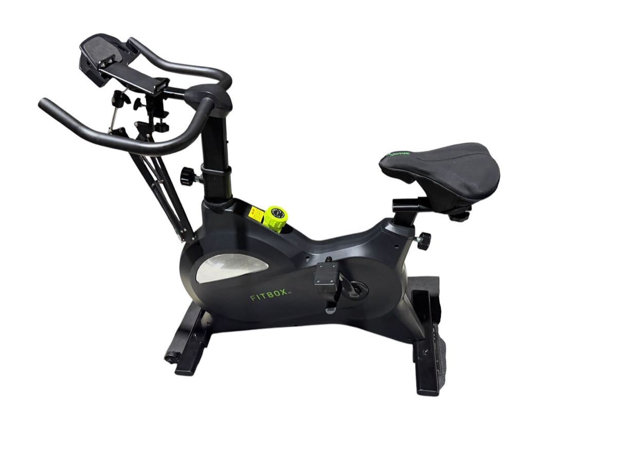 マット付 極静音 FITBOX LITE 第3世代 フィットネスバイク FBX-001B スピンバイク エアロバイク ダイエット 引取歓迎/発送可 #N