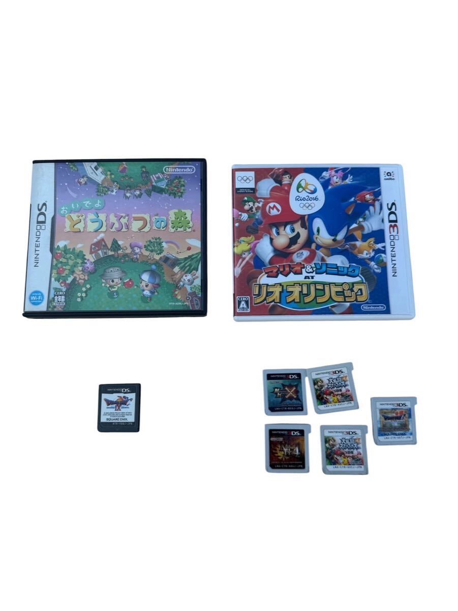 【DS/3DSまとめ】どうぶつの森 リオオリンピック ドラクエ4/7 スマブラ MH4/X 世界樹の迷宮 動作未確認 現状品 #I