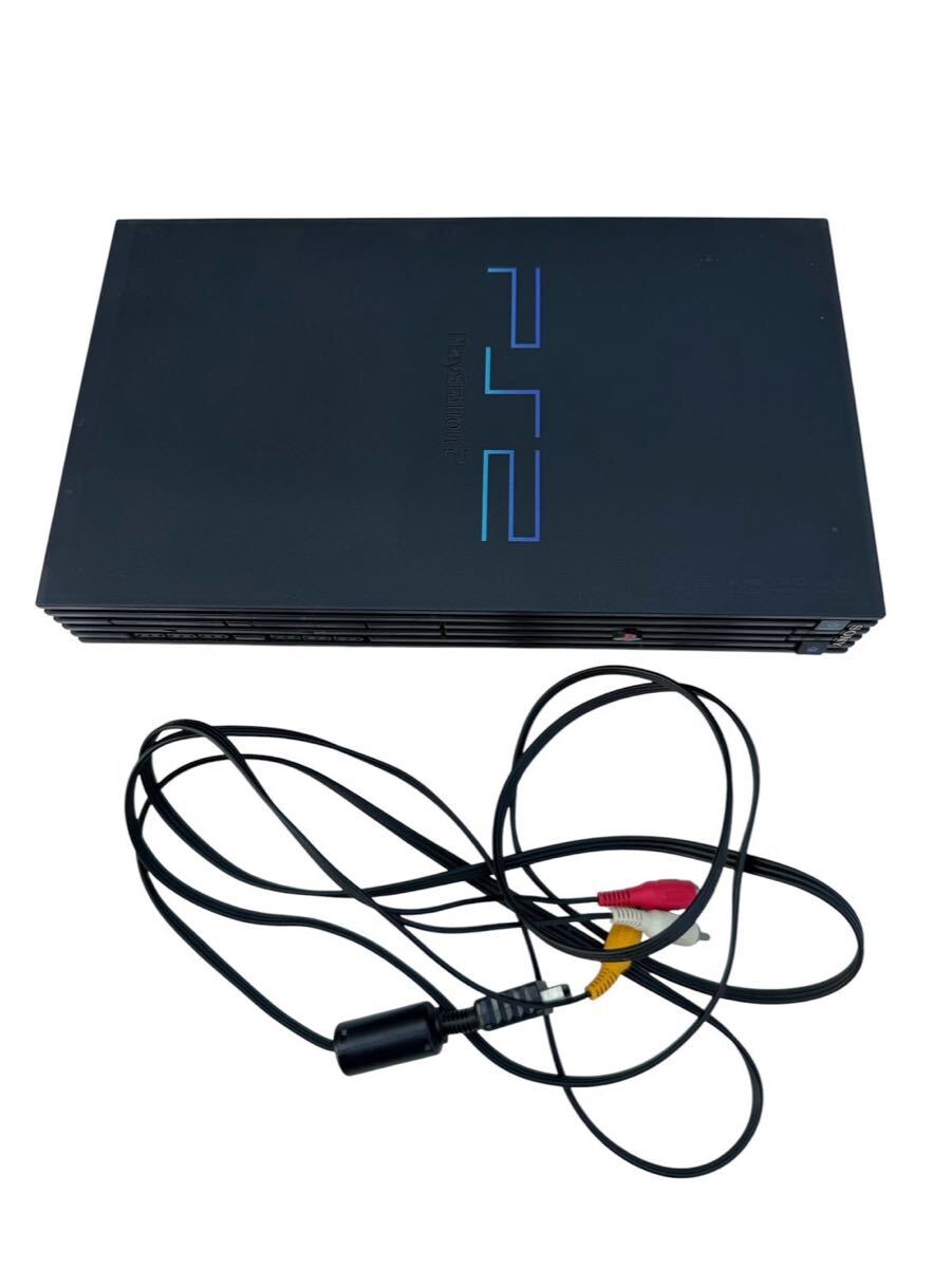 本体 AVケーブル付 厚型 ブラック レトロゲーム 補修用 部品取り用 動作未確認 ジャンク PlayStation2 SONY 現状品 #I