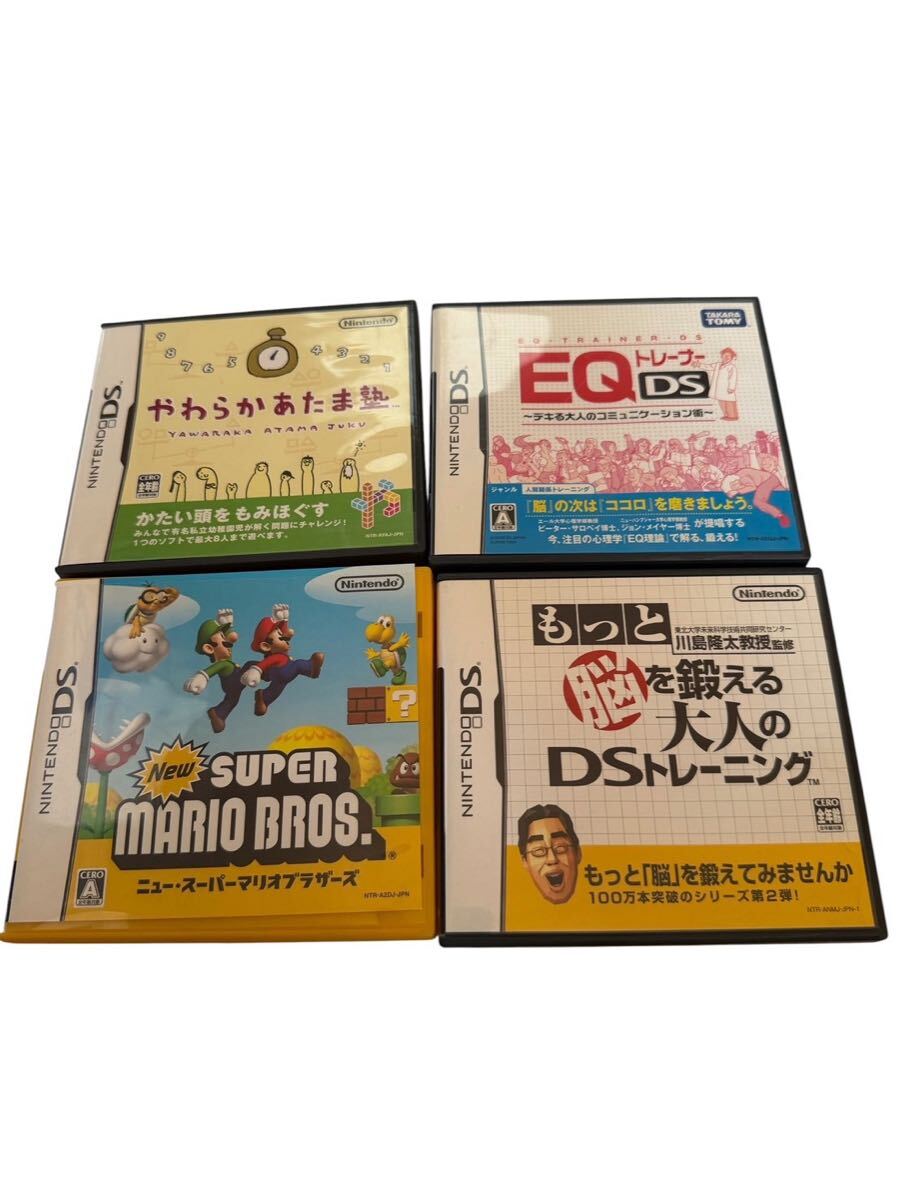 DS ソフト 4本 まとめ売り マリオブラザーズ 脳トレ お料理ナビ EQトレーナー 箱・取説付き 任天堂 ニンテンドー セット 現状品 #I