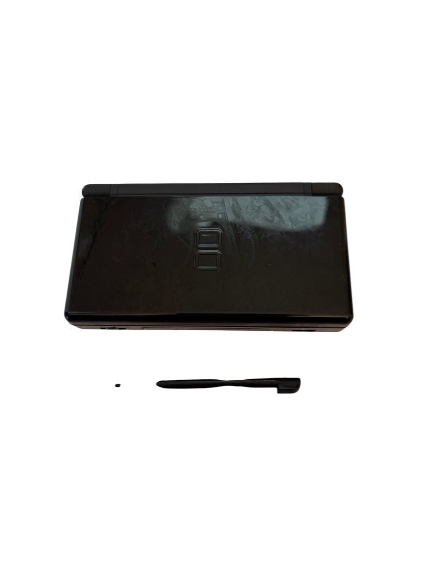 【美品】任天堂 ニンテンドーDS Lite 本体 ジェットブラック 黒 通電/動作確認済 内側保護シートあり 現状品 #I