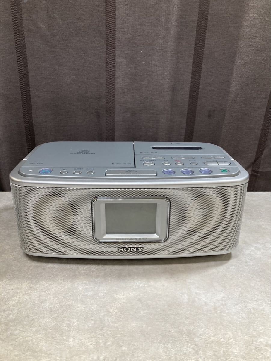 30【2015年製】【訳あり品】SONY ソニー CDラジオカセット ACコード付き CFD-E501 い