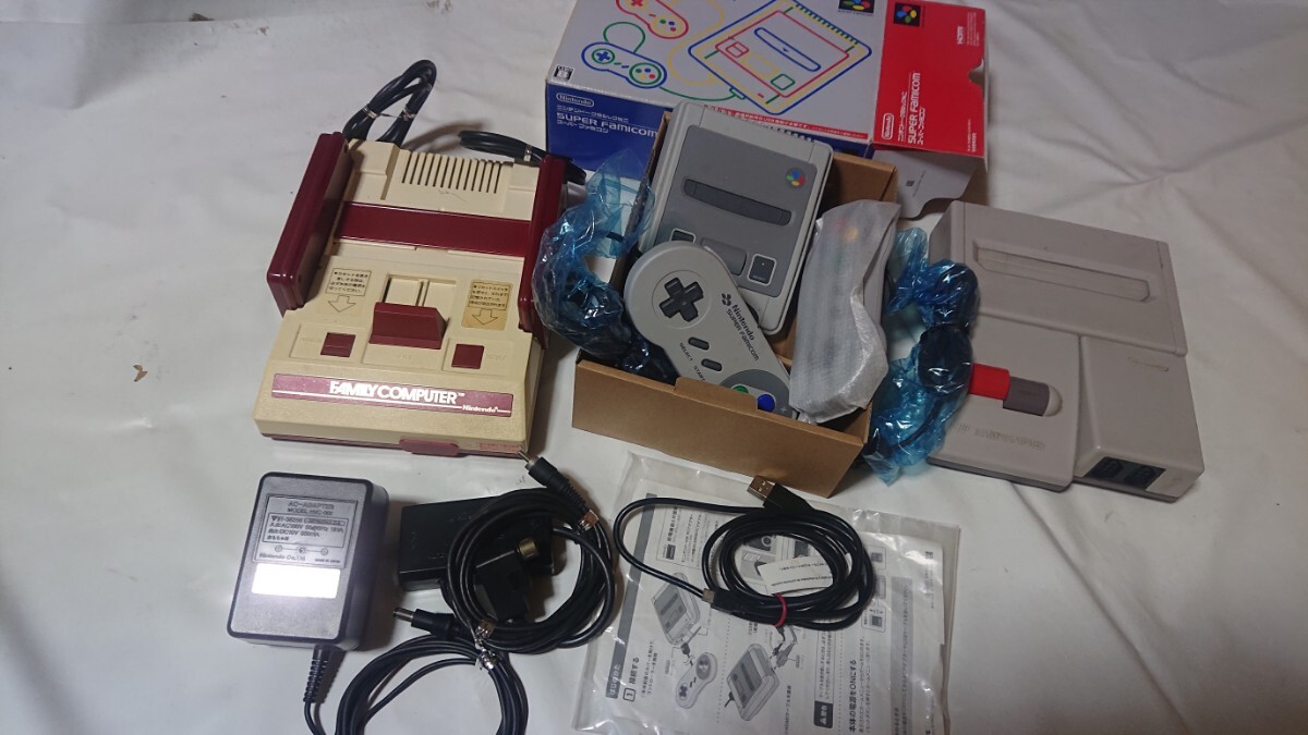 ジャンクニンテンドーファミコン クラシックミニファミコンニユーファミコン3点