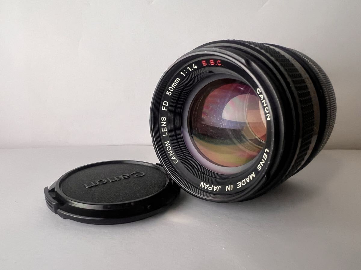 ★極上品★ Canon キヤノン FD 50mm F1.4 S.S.C. SSC ★動作確認済み #0375 #22 #433094