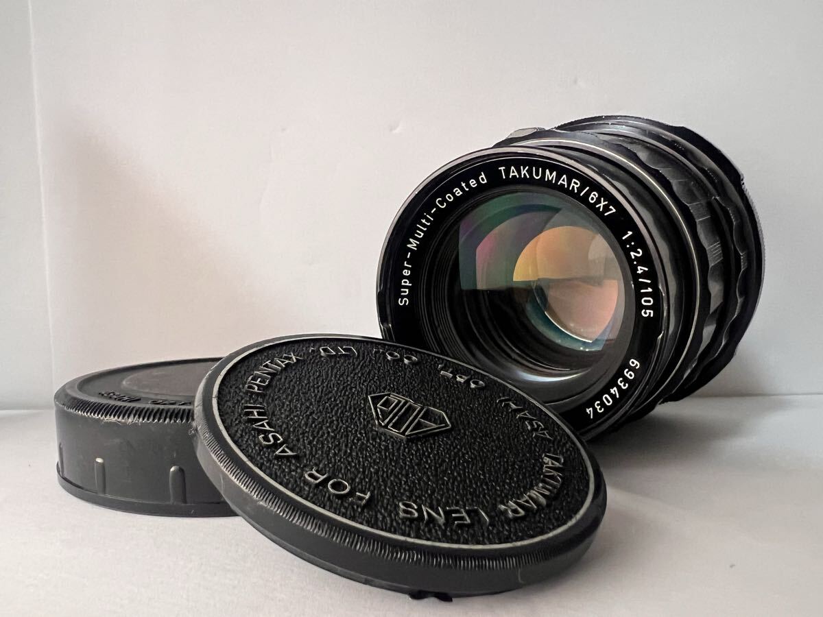 ★良品★ PENTAX ペンタックス Super-Multi-Coated TAKUMAR 6x7 105mm F2.4 ★動作確認済み #0387 #338