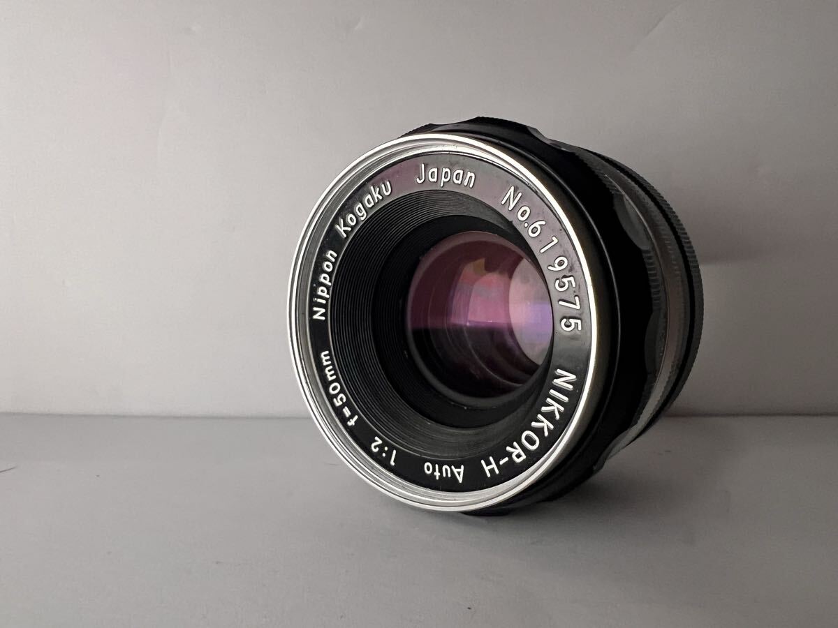 ★極上美品★ 日本光学 NIPPON KOGAKU NIKKOR-H AUTO 50mm F2 非Ai 単焦点レンズ ★動作確認済み #0402 #35 #619575