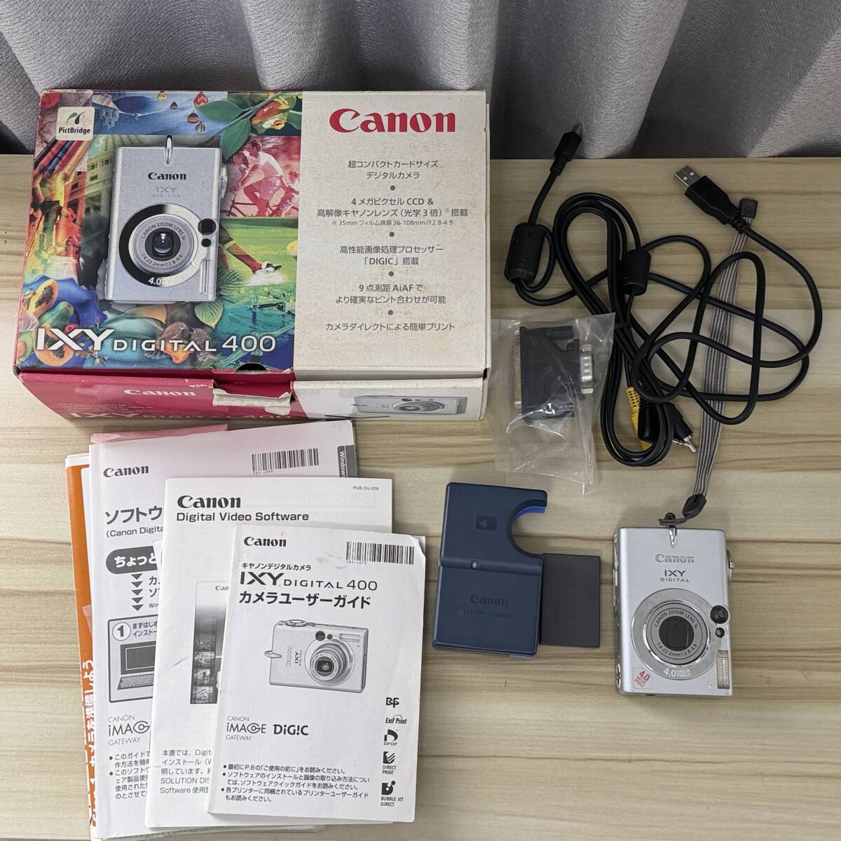 Canon IXY DIGITAL 400 備品元箱付き デジタルカメラ　デジカメ　現状販売品　ジャンク扱い品
