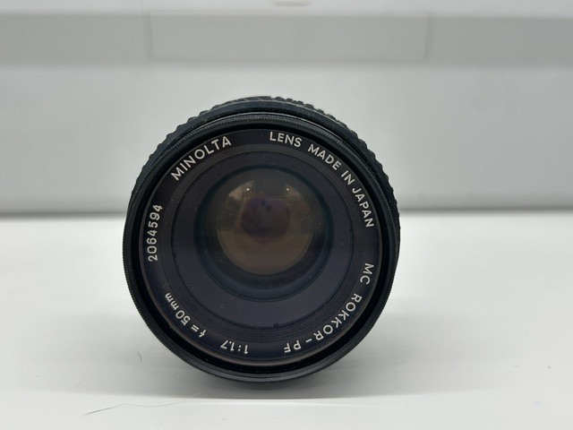 １０７５★MINOLTA Minolta MC ROKKOR－PF １：１．７ f＝５０mm レンズ　１円　動作未確認