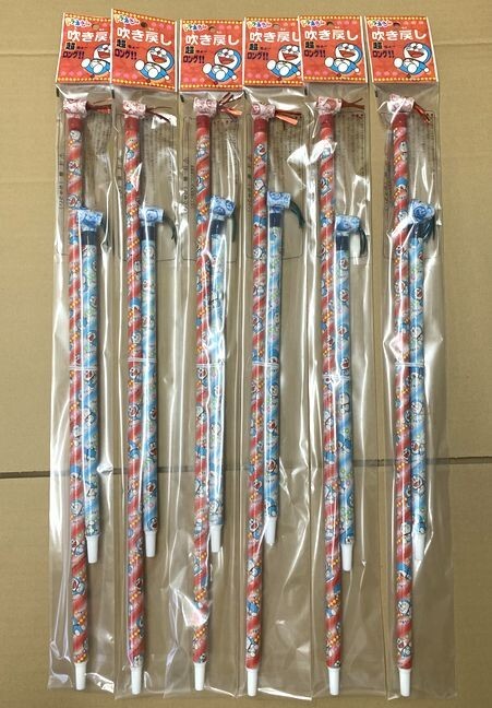 エポック社　ドラえもん　超ロング　吹き戻し　[6パックセット]　未開封