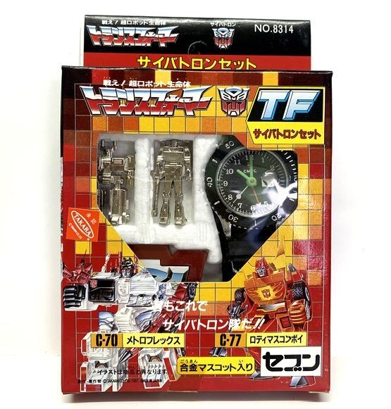 【昭和レトロ】　トランスフォーマー　TFサイバトロンセット [C-70メトロフレックス・C-77ロディマスコンボイ]　