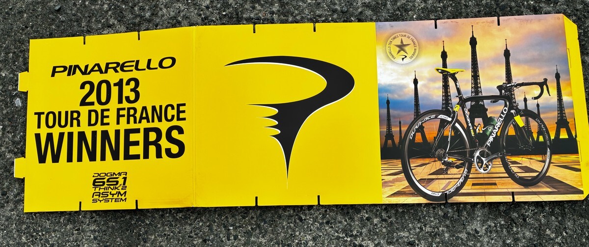 PINARELLO TOUR DE FRANCE WINNERS 2013 非売品 店頭ディスプレイ パネル DOGMA 65.1 THINK2