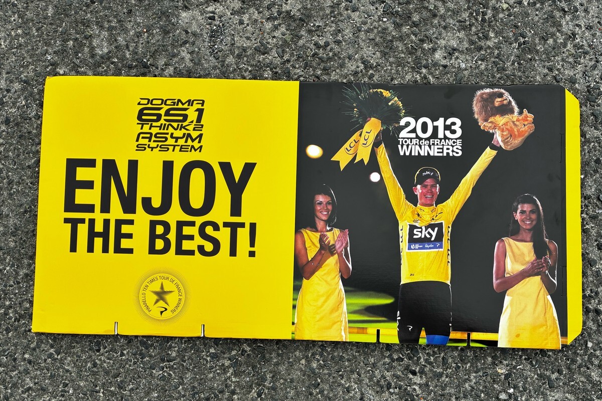 PINARELLO TOUR DE FRANCE WINNERS 2013 非売品 ディスプレイパネル SKY フルーム