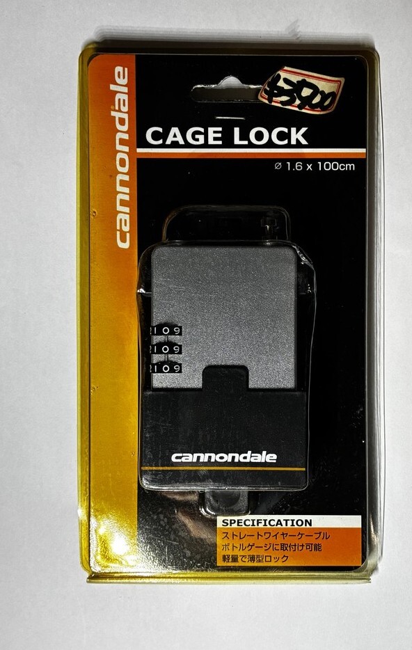 cannondale キャノンデール CAGE LOCK ケージロック 1.6×100cm ダイヤルロック ボトルケージ取付可 長期保管品2
