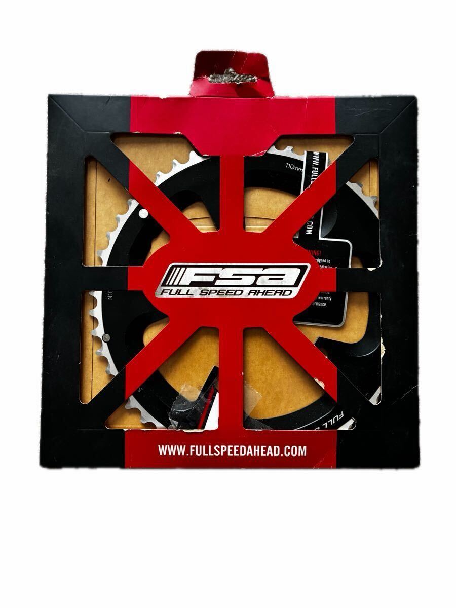 FSA FULL SPEED AHEAD Super Road Chainring 50T 110BCD ブラック チェーンリング 10速対応 ロードバイク 箱付き 2