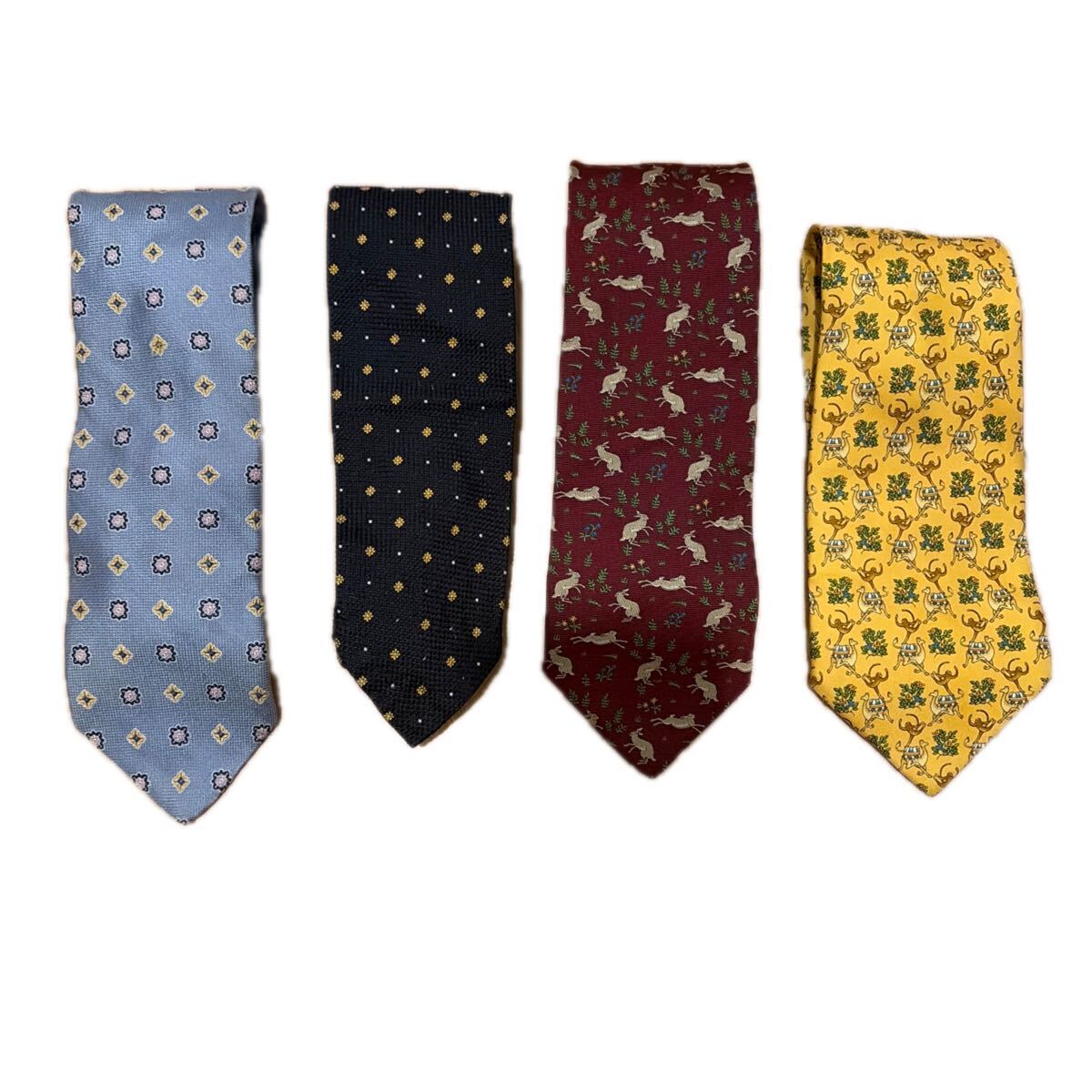 ネクタイ 4本セット ブルックスブラザーズ フェラガモ BROOKS BROTHERS Salvatore Ferragamo ビジネス スーツ オフィス カジュアル まとめ