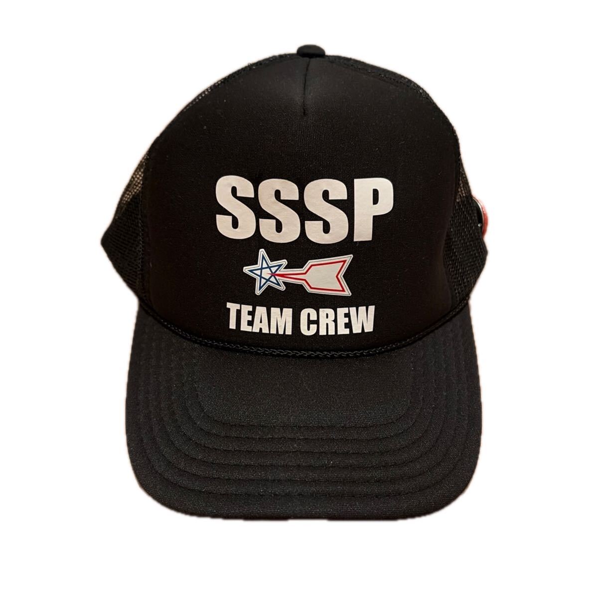 ウルトラマン公式 日本国内正規品 未使用新品 SSSP 科学特捜隊帽子 キャップ メッシュキャップ ブラック 円谷 科特隊 レトロ 昭和