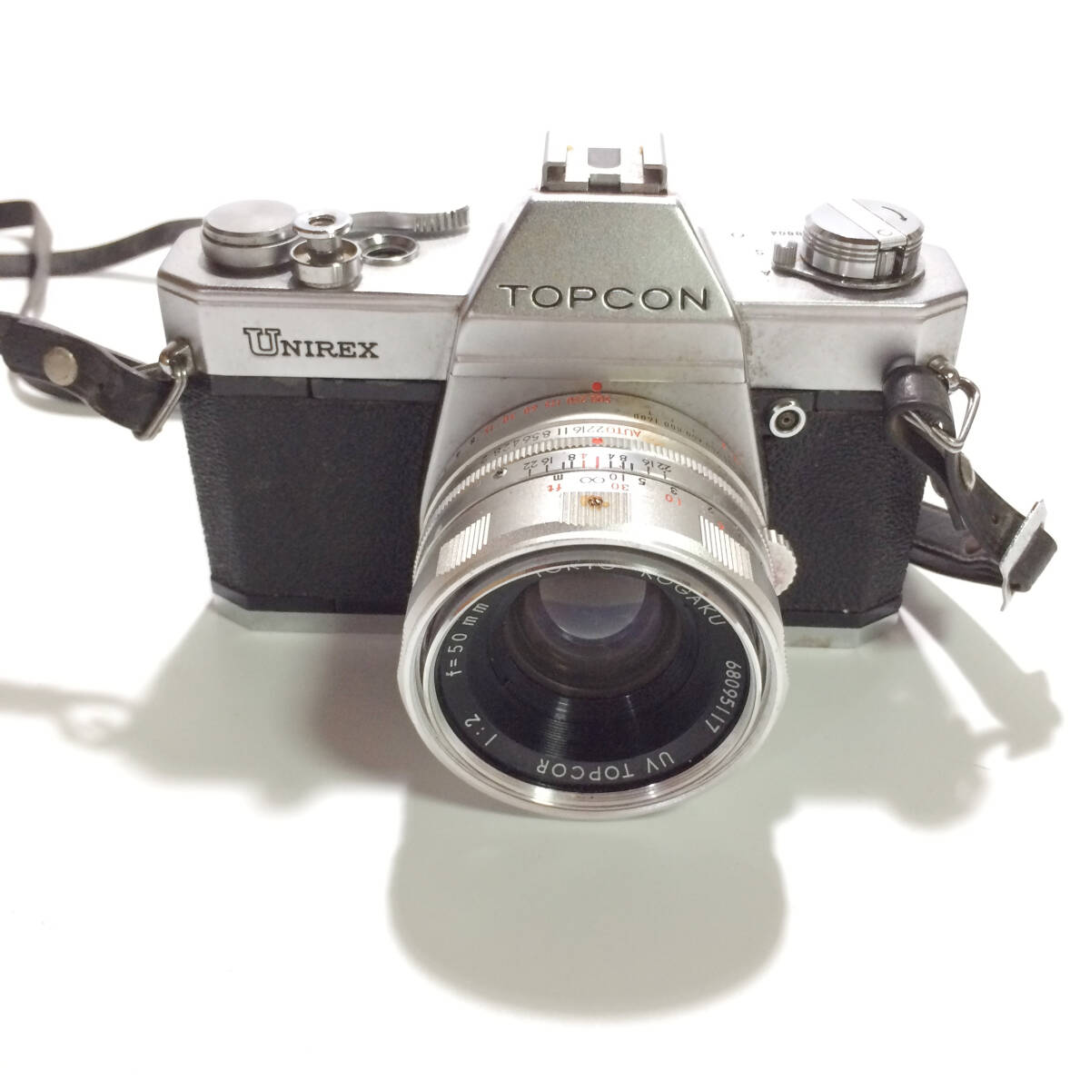 TOPCON UNIREX トプコン ユニレックス / UV TOPCOR 50mm F2 純正ケース付 【現状品・動作未確認】