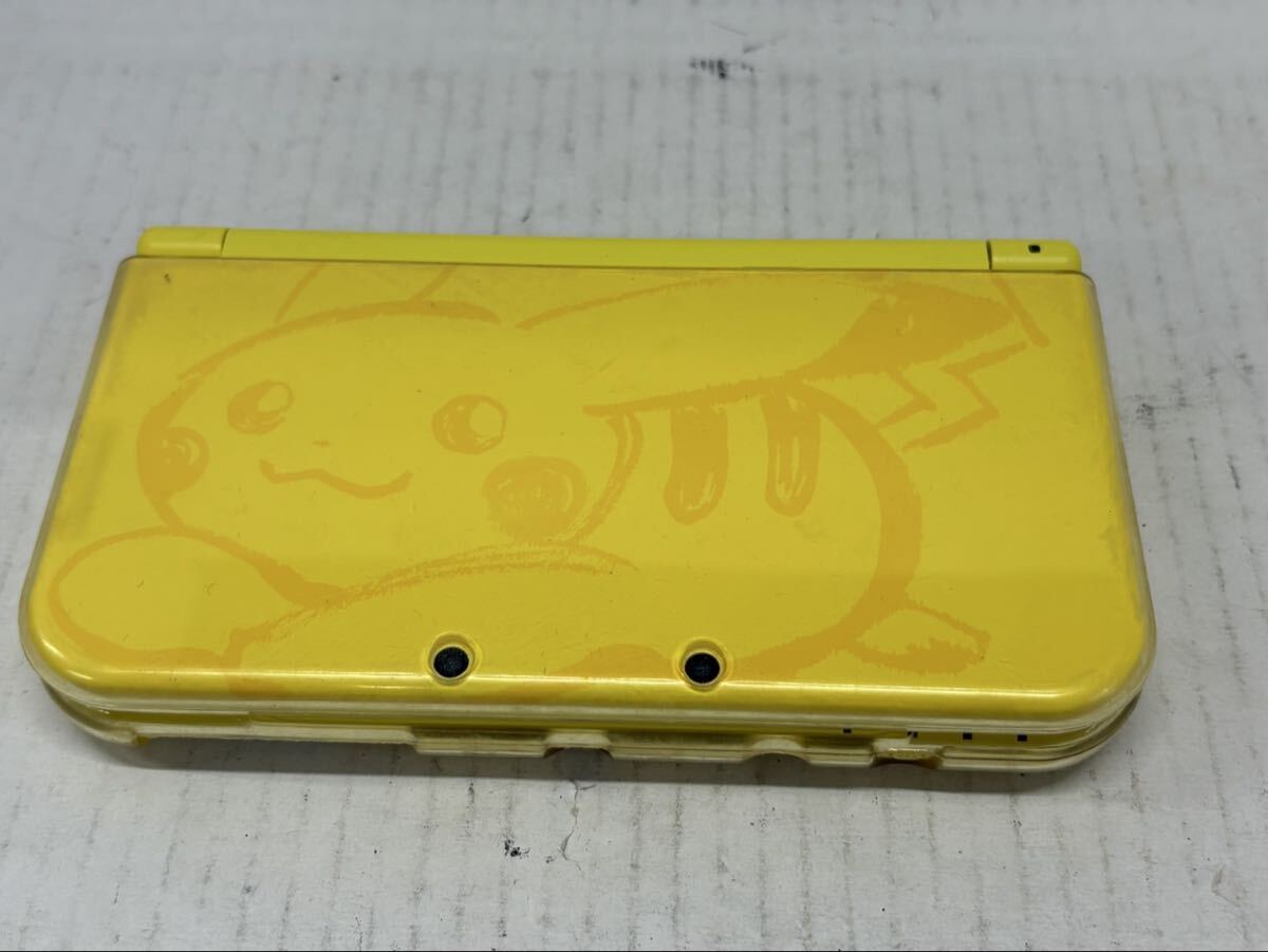 1円 Newニンテンドー3DS LL 限定モデル ピカチュウ イエロー 本体 任天堂 ポケットモンスター サン カセット付き 
