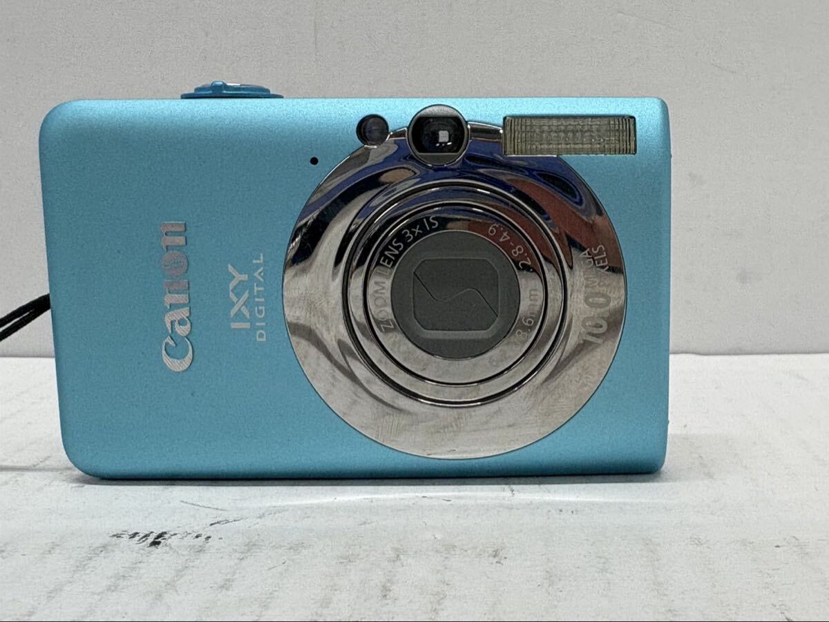 1円　Canon　キャノン　IXY DIGITAL 110 IS　PC1355　デジカメ　ブルー　動作確認済み