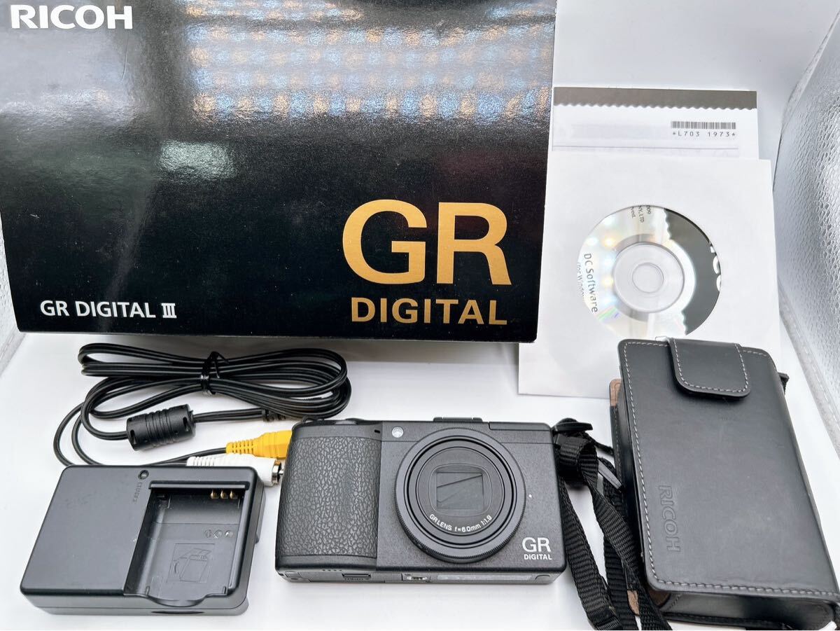 1円　リコー　RICOH GR DIGITAL III デジタルカメラ 動作確認済み　付属品あり　箱付き
