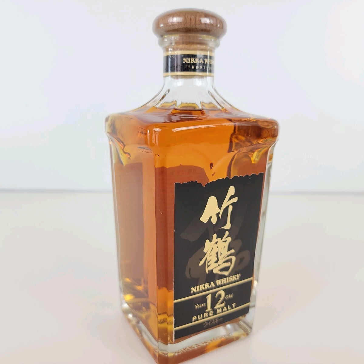 ★未開栓■竹鶴12年■ ニッカ ピュアモルト 660ml 40% 木栓 角瓶 TAKETSURU 終売 ジャパニーズウイスキー ★液面良好★ BFF8