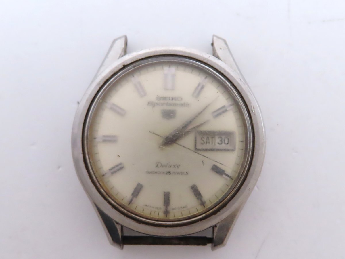 1円 セイコー 1619-9010 スポーツマチック SS シルバー文字盤 腕時計 メンズ 稼働 AT ERK 42645