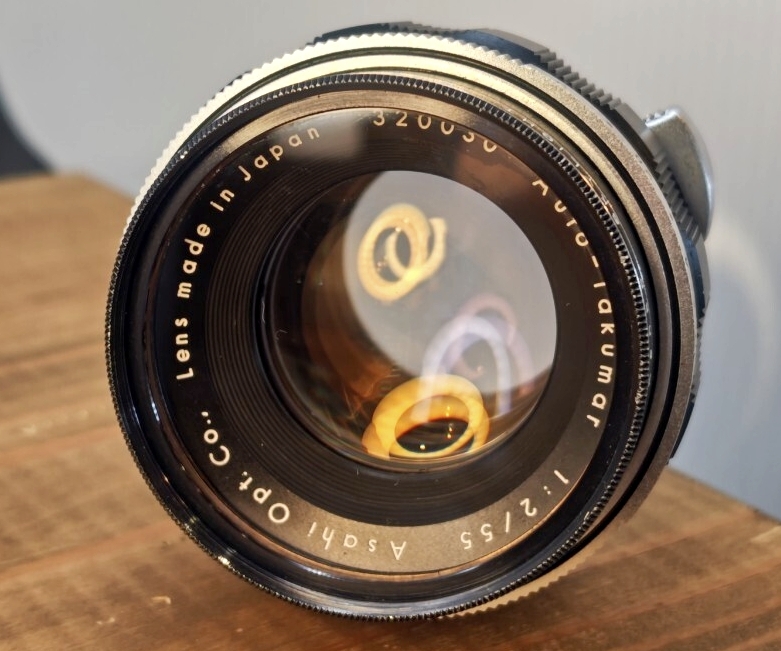 Asahi Opt. Auto-Takumar 10枚羽根 f2 55mm M42 完動品 レンズ オールドレンズ タクマー