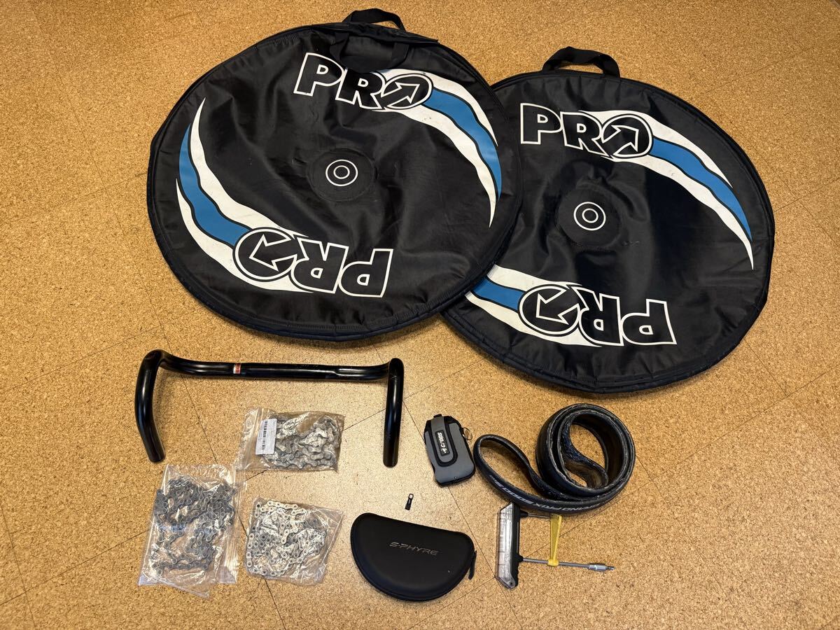 送料込み　自転車部品　用品　ジャンク　まとめて　バラ売り不可 ホイールバッグ　中古部品　工具