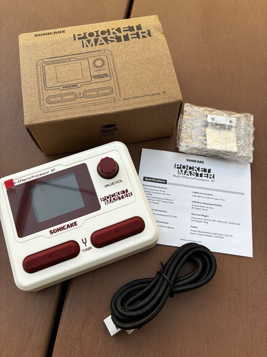 SONICAKE QME-10WH ホワイト(ファミコンカラー)Pocket Master マルチエフェクター ポケットマスター　