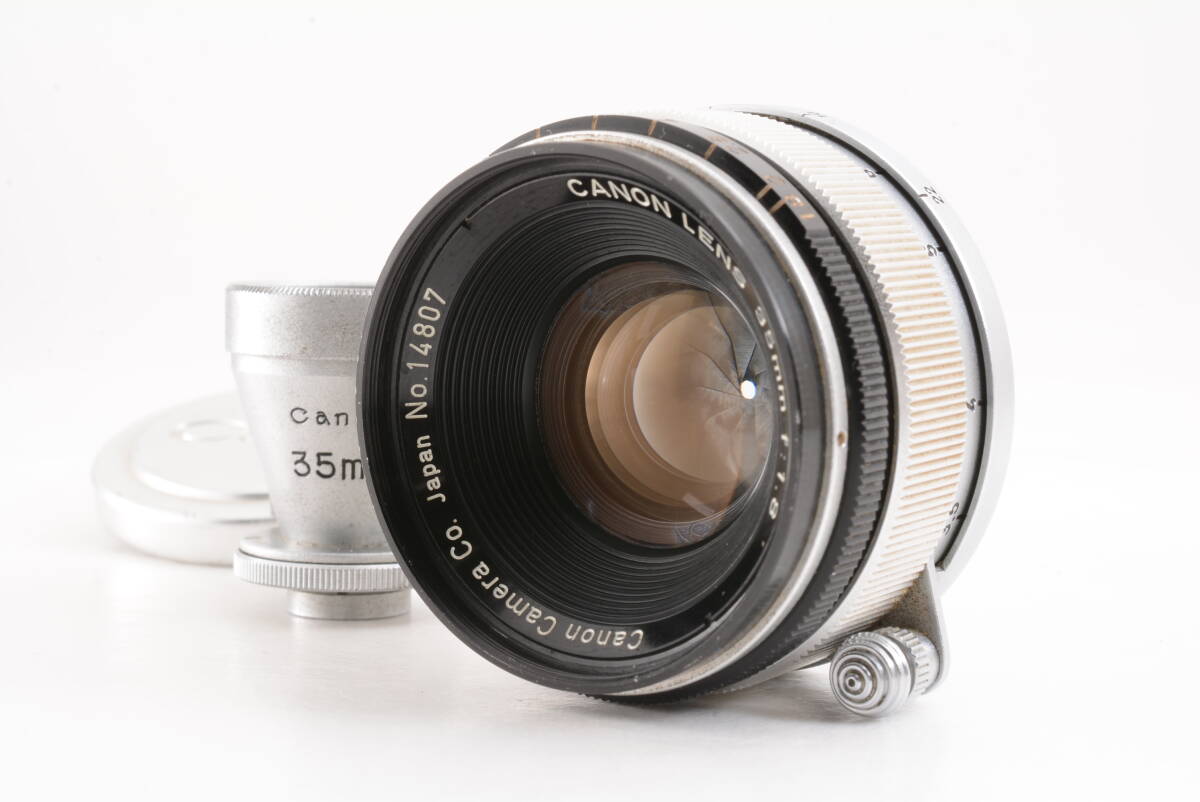 キャノン Canon LENS 35mm f1.8 Lマウント 35mm ビューファインダー MF 一眼カメラレンズ 管F3310