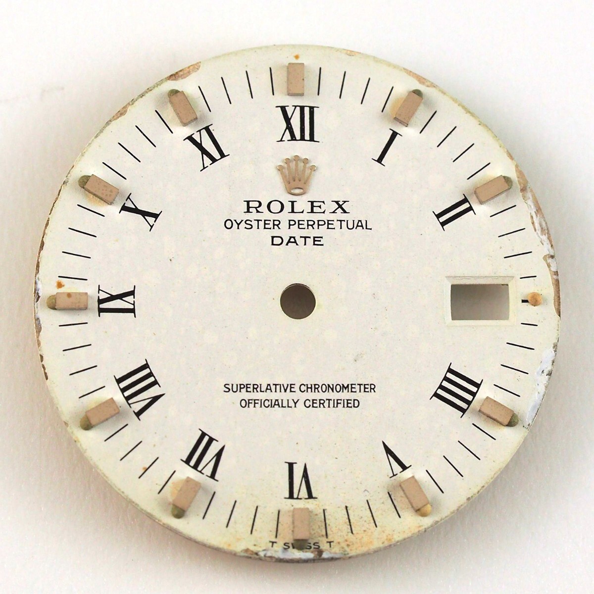 ROLEX 1500 1501 文字盤 Cal.1560 1570 ロレックス デイト 時計部品 OYSTER PERPETUAL DATE Watch Dial　#31