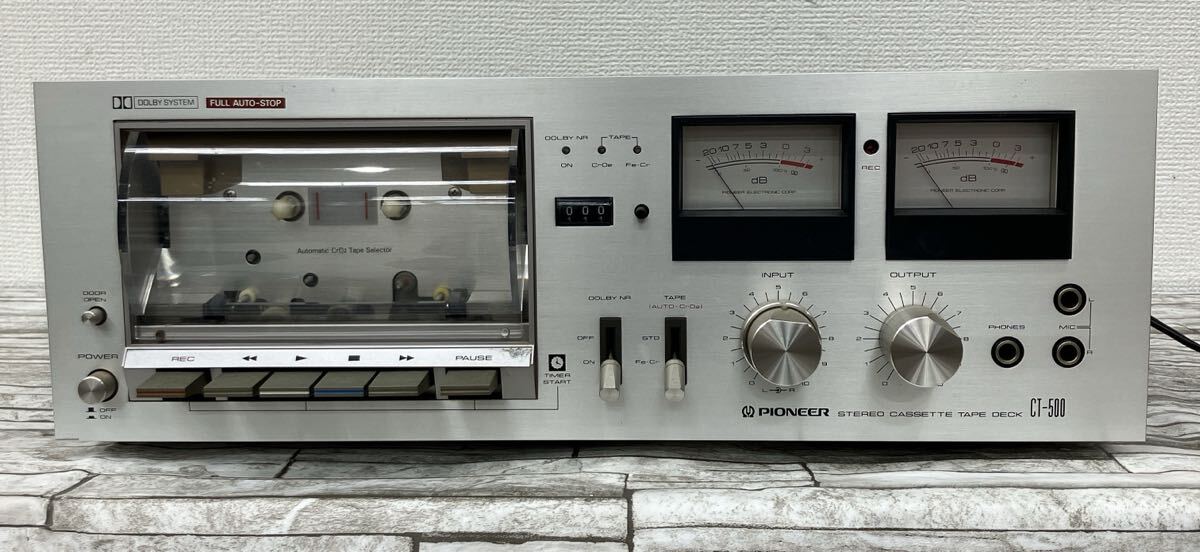 PIONEER CT-500 STEREO CASSETTE TAPE DECK パイオニア カセットデッキ ステレオカセットデッキ