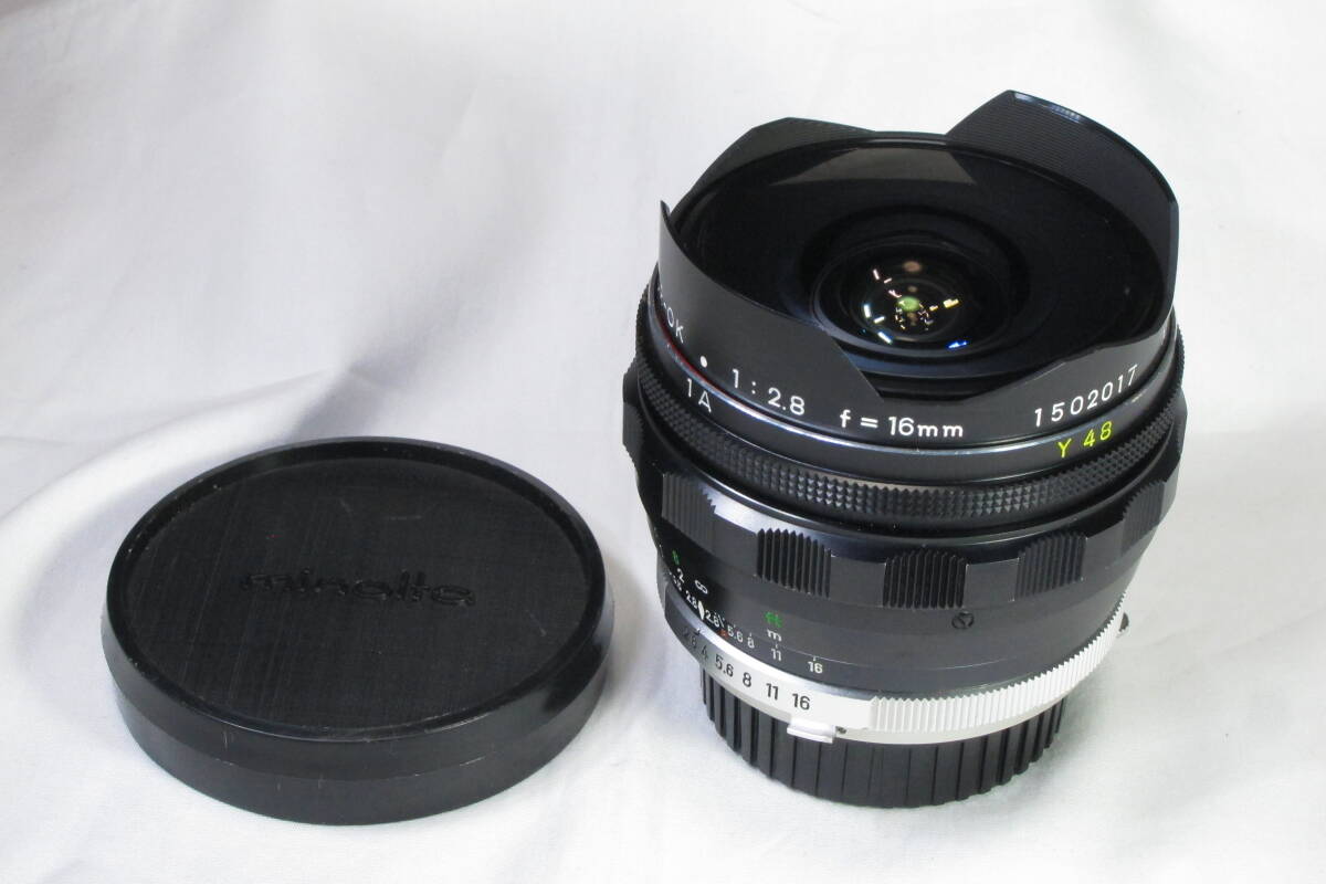 希少 MC FISH EYE ROKKOR - OK 1:2.8 f=16mm ミノルタ