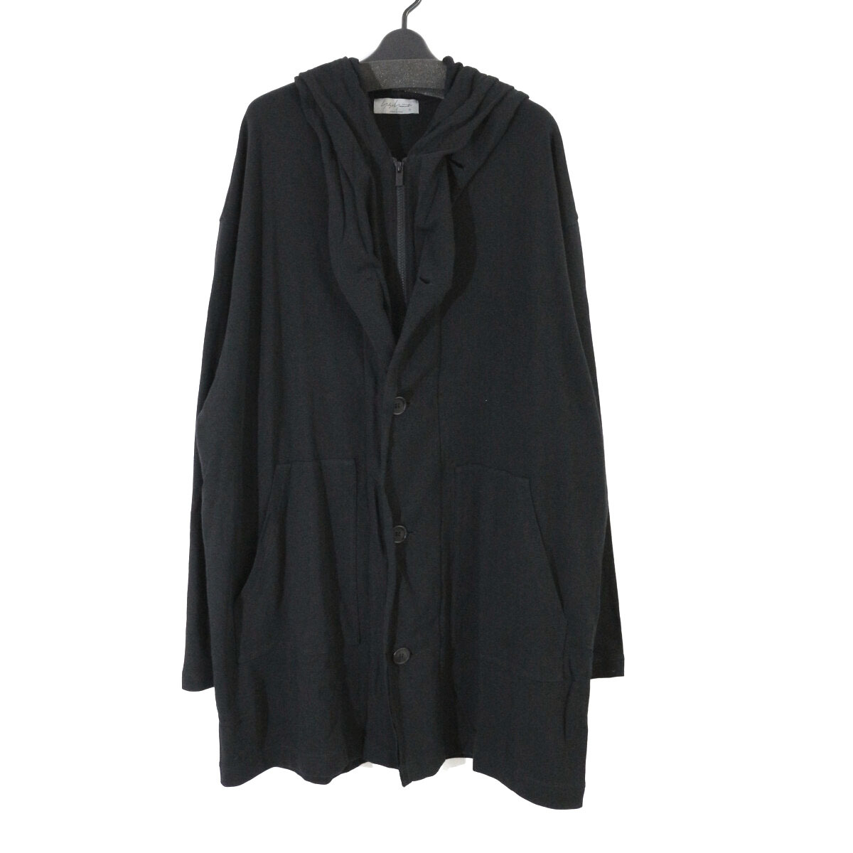 Yohji Yamamoto POUR HOMME 23AW LAYERED LIKE COAT レイヤードライクスウェットフーデッドコート 3 HJ-T84-988 ヨウジヤマモトプールオム