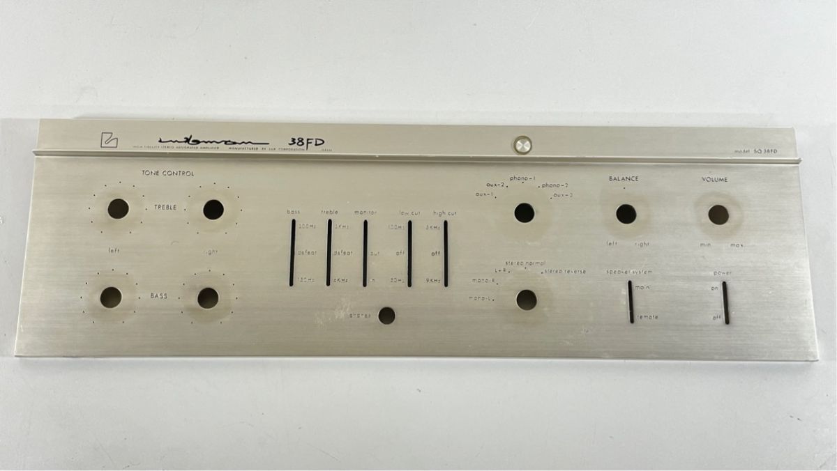 a6098 LUXMAN ラックスマン SQ38FD 専用 フロントパネル