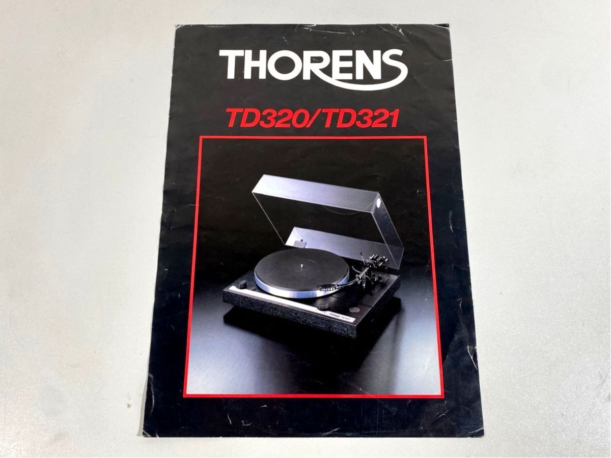 a2192 THORENS トーレンス TD321 TD320 レコードプレーヤー 用 カタログ 原本